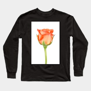 Orange rose flower Long Sleeve T-Shirt